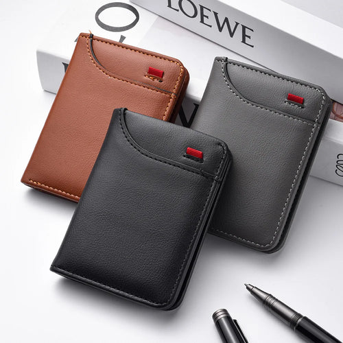 Men's Vertical Multi Card Mini Wallet