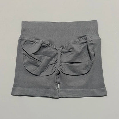 Women Fitness Workout Shorts Yoga High Waist Lift Butt Fitness Shorts Gym Running Sportswear Women Push Up Gym Leggings