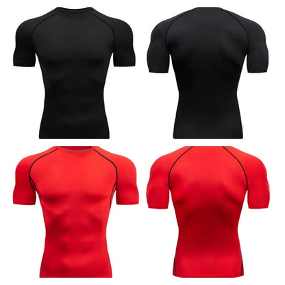Men's Quick Dry Compression Running T Shirt