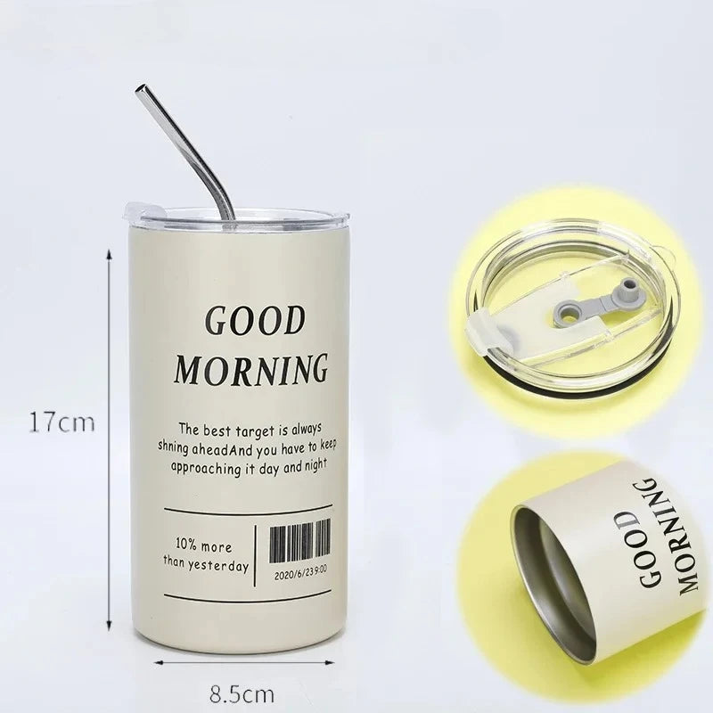 600ml 304 Stainless Steel Insulated Tumbler with Straw