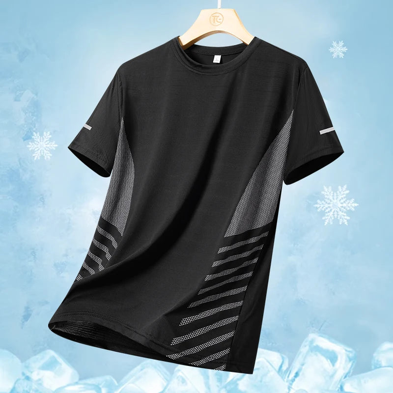 Men's Quick Dry Reflective Running T Shirt
