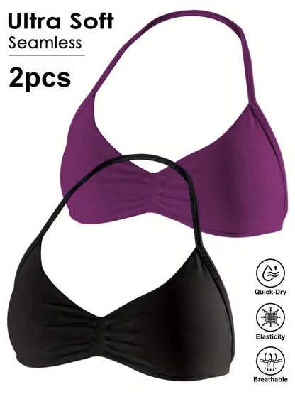 Women's High Support Lace Up Sports Bra