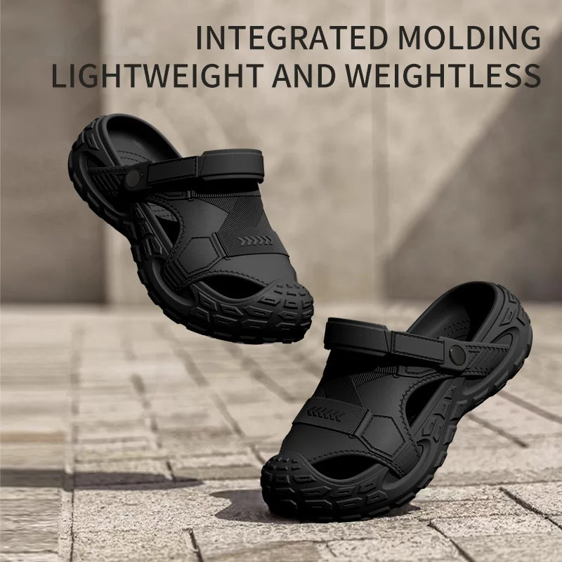 Men’s Summer Clog Sandals Breathable Non Slip Outdoor Shoes