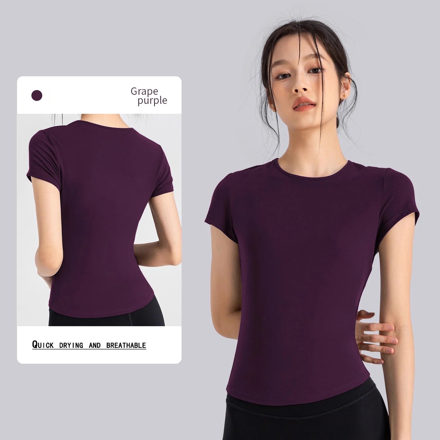 Women's Quick Dry Running Fitness T Shirt