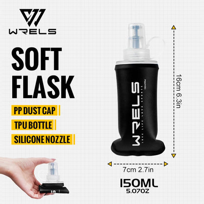 WRELS Ultralight BPA Free Collapsible TPU Soft Flask