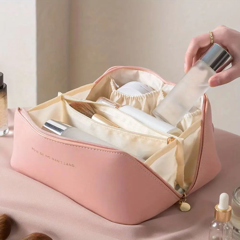 Makeup Organizer Bag for Women Travel Cosmetic Storage Case
