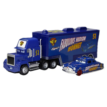 Lightning McQueen and Friends Diecast Container Truck Toy Set