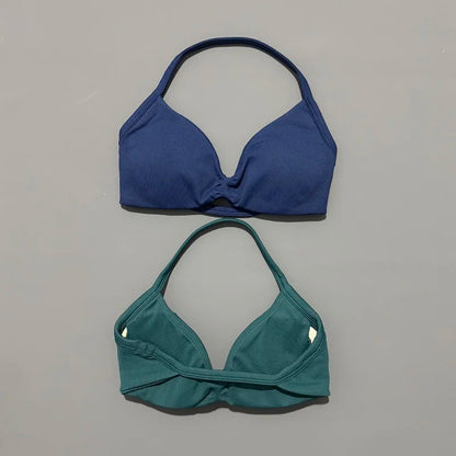 Women's Strappy Open Back Padded Sports Bra