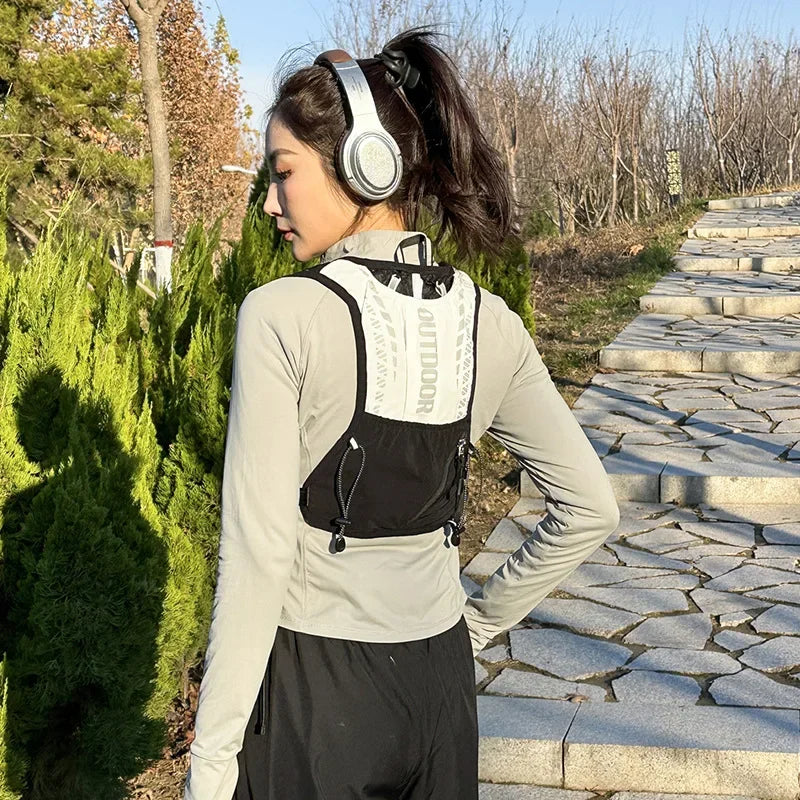 Reflective Running and Cycling Hydration Vest Backpack