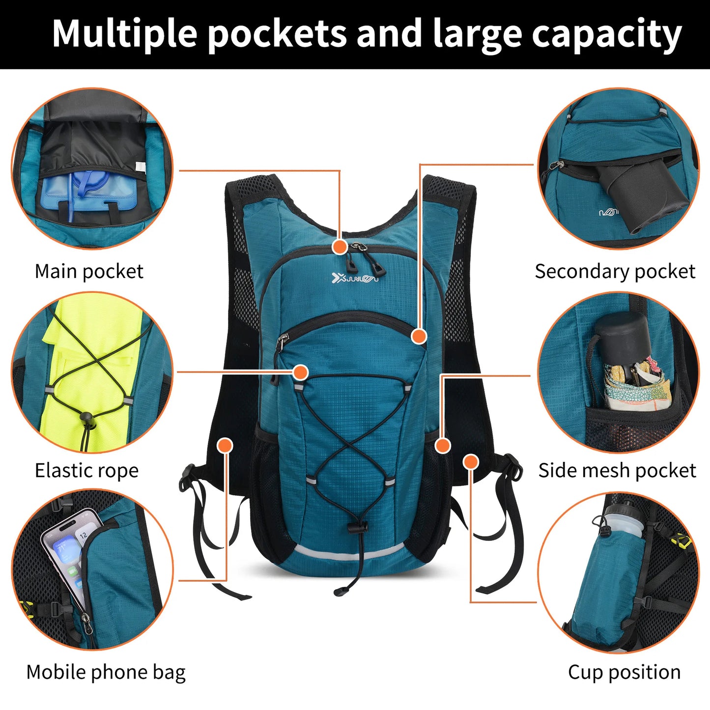 Ultralight Waterproof Nylon Hiking and Travel Backpack