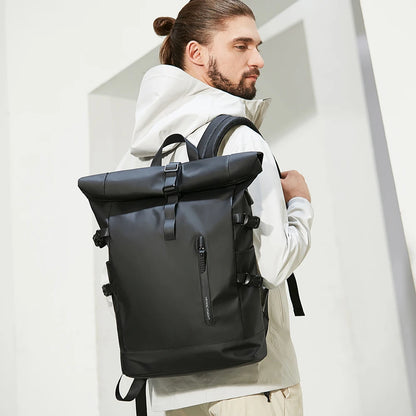 HK Expandable Waterproof Laptop Travel Backpack with USB Port