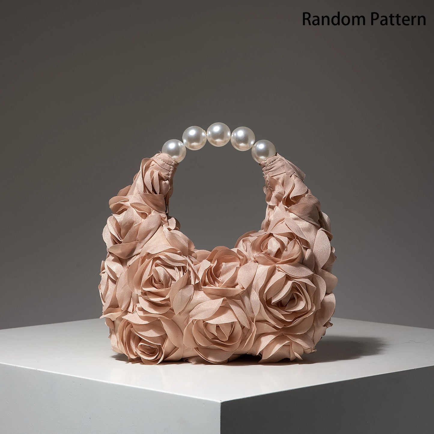 Floral Pearl Evening Clutch Bag for Women Wedding Party Prom Accessories