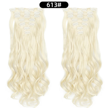 Women's 7 Piece 22 Inch Curly Clip In Hair Extensions
