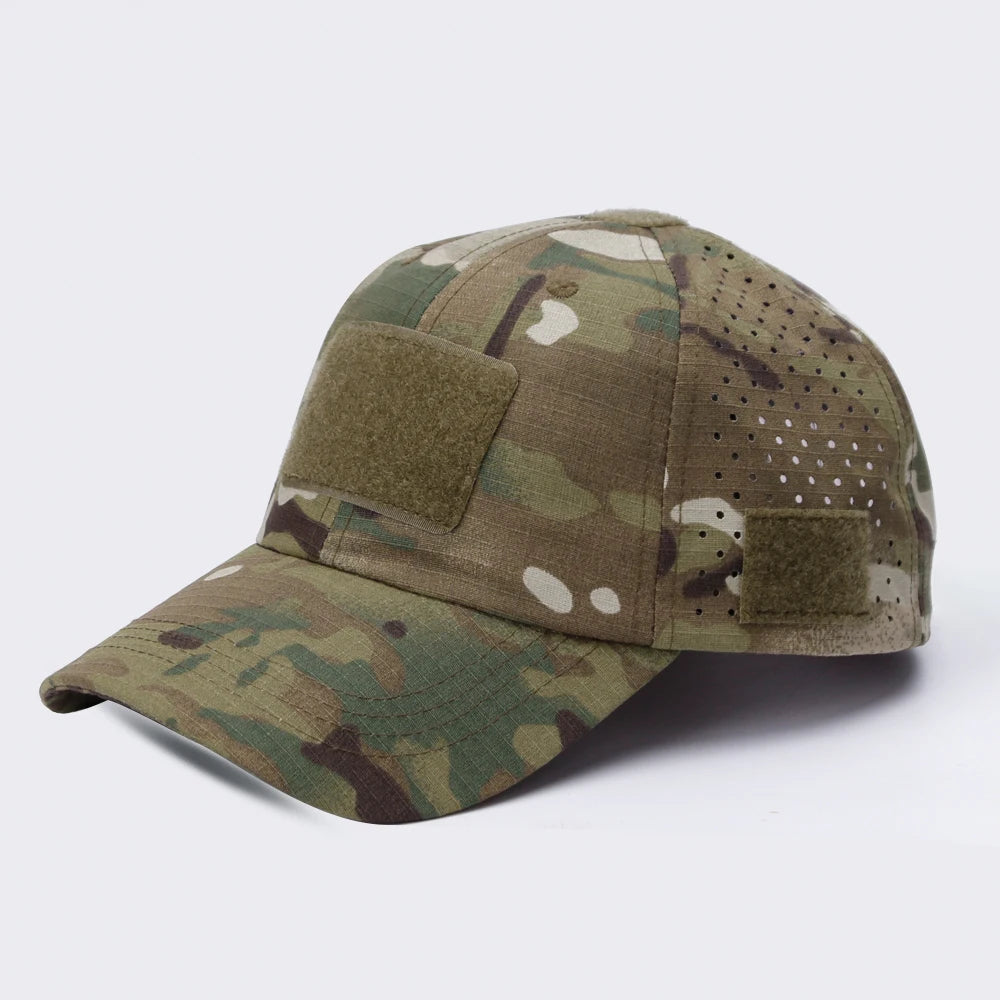 1 or 2 Pack Men's Camouflage Outdoor Baseball Caps