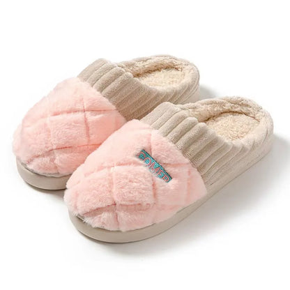 Soft Plush Winter Home Slippers for Men & Women Non Slip Indoor Shoes