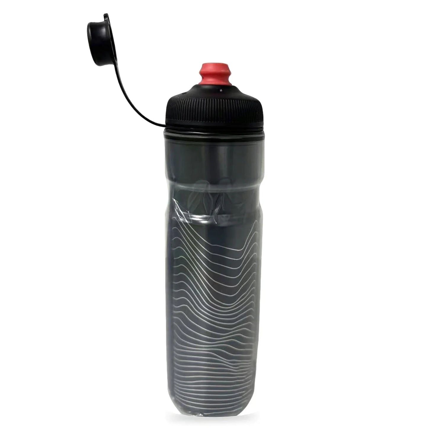 BPA Free Squeeze Cycling Water Bottle with Magnetic Cage