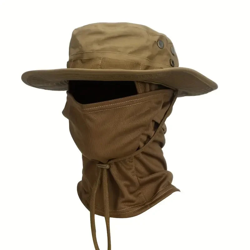Camouflage Boonie Hat and Balaclava Outdoor Set