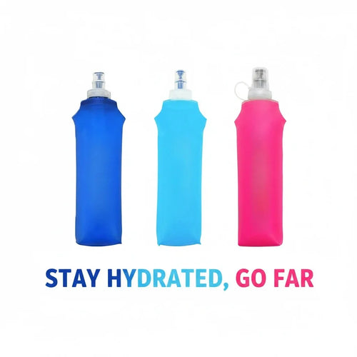 Collapsible Silicone Water Bottle with Bite Valve