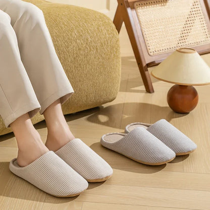 Soft Fur Unisex Home Slippers Warm Non Slip Indoor Shoes