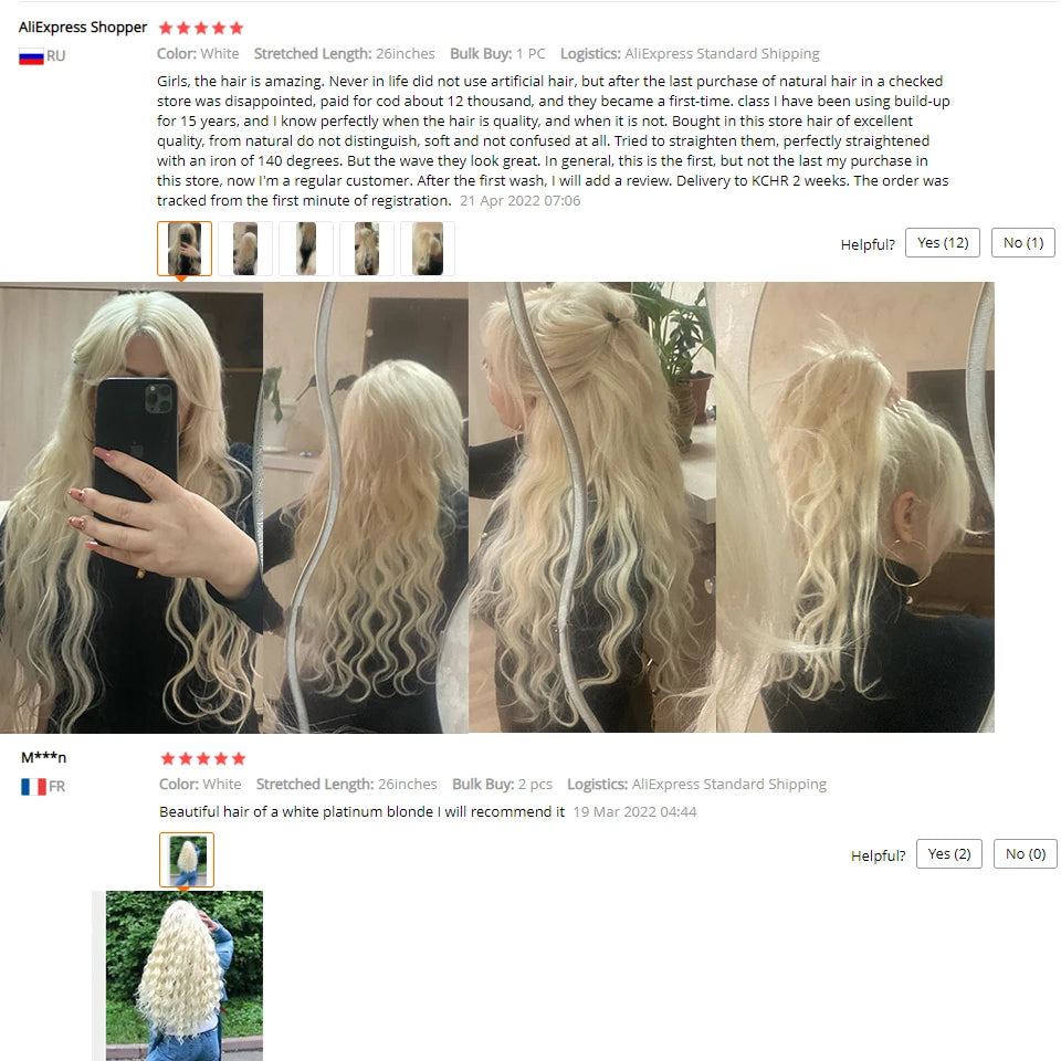Colorful Ombre Body Wave Synthetic Hair Extensions