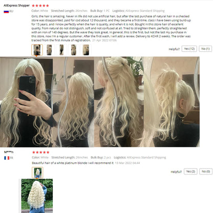 Colorful Ombre Body Wave Synthetic Hair Extensions