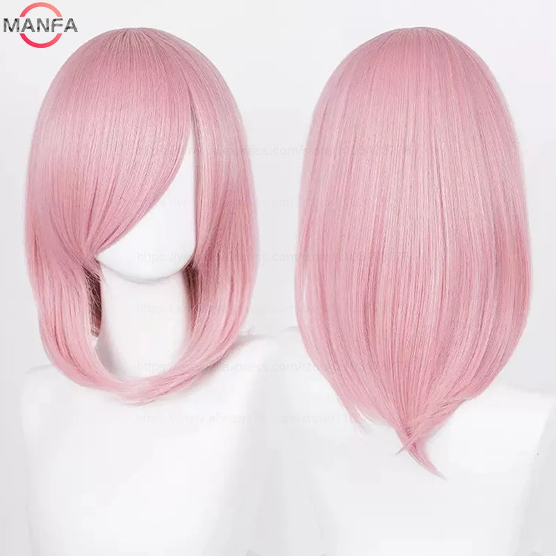 40cm Heat Resistant Anime Cosplay Wig with Bangs