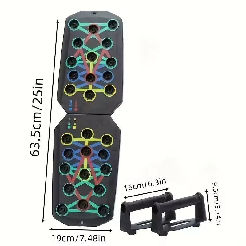 Foldable Multifunctional Push Up Board with Handles