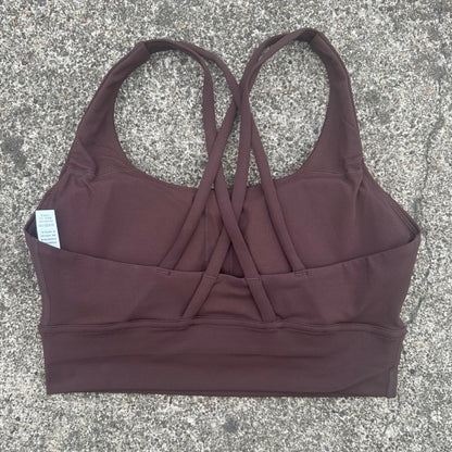 Women's Cross Back Padded High Support Sports Bra