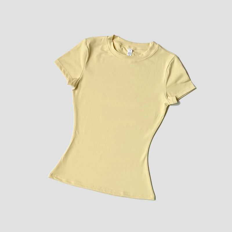 Women's Seamless Short Sleeve Yoga Fitness Top