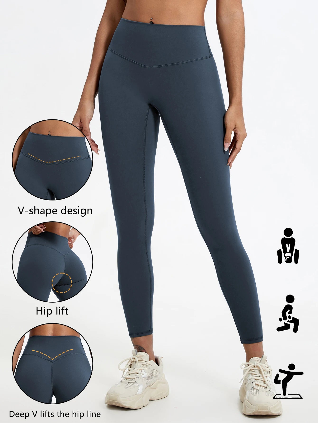 Hearuisavy Women's High Waist Soft Butt Lift Yoga Leggings