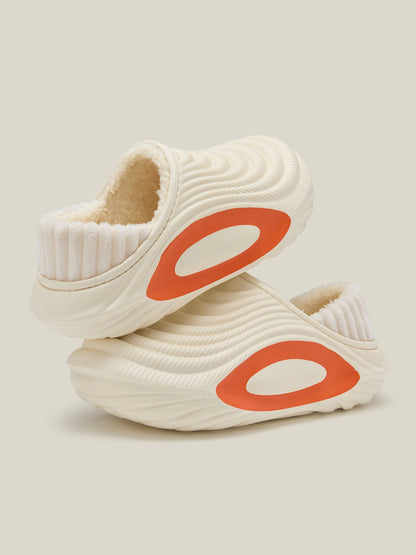 Women’s Cartoon Sheep Plush Slippers Warm Closed Toe Winter Shoes