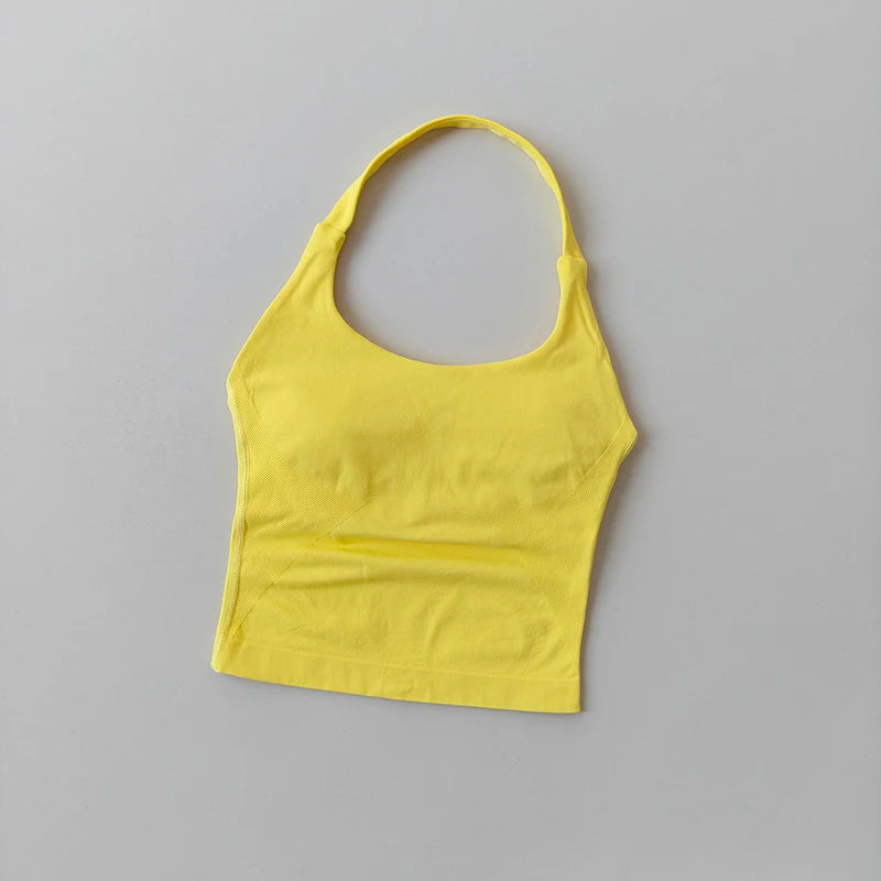 Women's Halter High Support Yoga Sports Bra