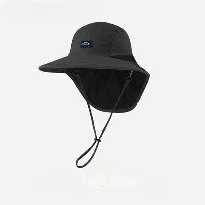 Unisex Wide Brim Quick Dry Fishing Sun Hat with Neck Protection