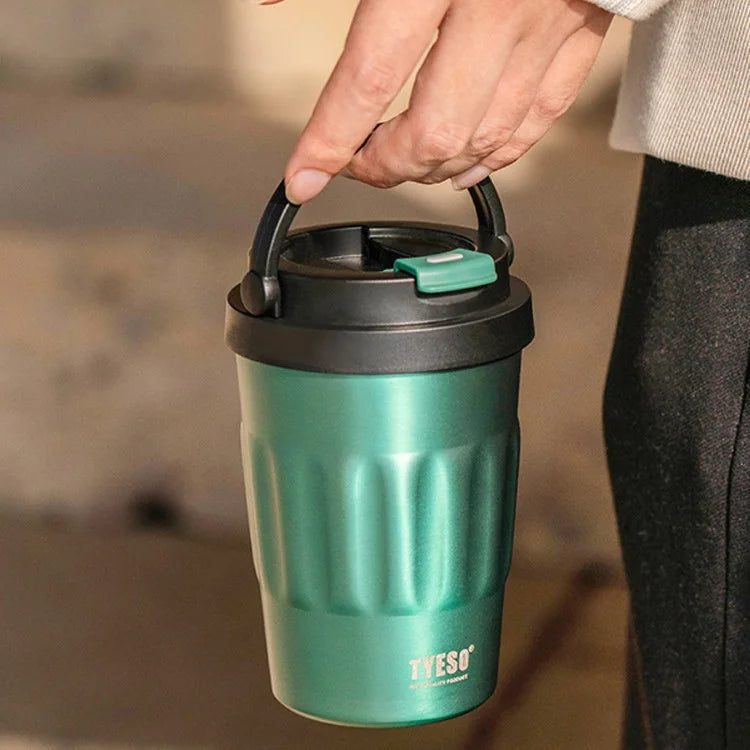 Tyeso 400ml or 500ml Stainless Steel Insulated Travel Mug