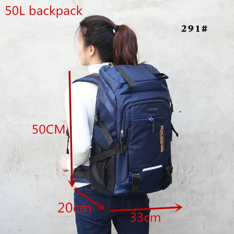 50L or 80L Large Capacity Hiking and Travel Backpack