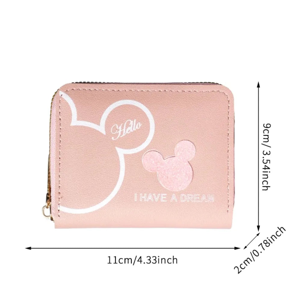 Women's Cute Cartoon Mini Zipper Wallet