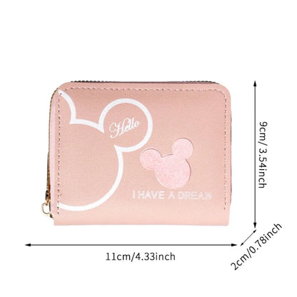 Women's Cute Cartoon Mini Zipper Wallet