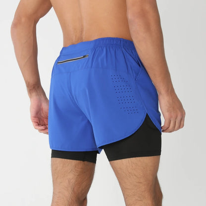 Men's Quick Dry 2 in 1 Running Shorts