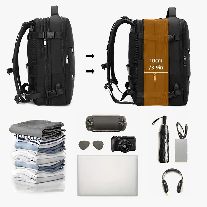 Men's Lightweight Large Capacity Travel Laptop Backpack