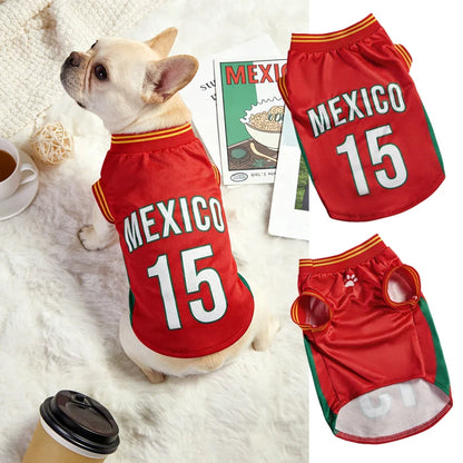Breathable Mesh Basketball Jersey for Dogs & Cats Summer Pet Clothing