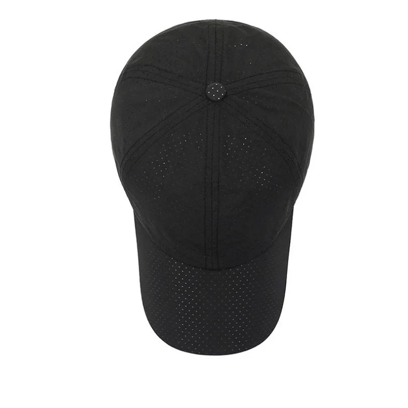 Breathable Mesh Solid Color Baseball Cap for Men & Women
