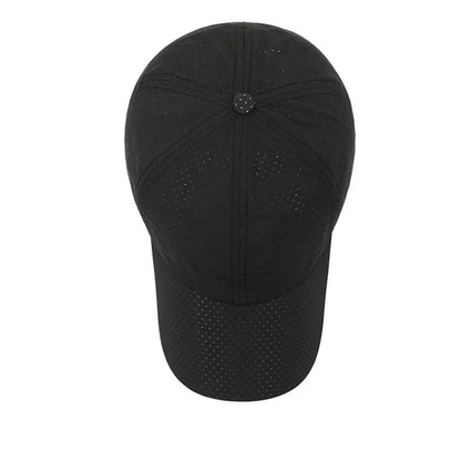 Breathable Mesh Solid Color Baseball Cap for Men & Women