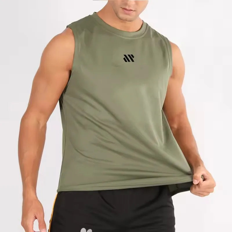 Men's Mesh Bodybuilding Stringer Tank Top