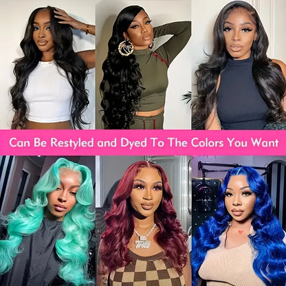 Body Wave 13x6 HD Lace Front Human Hair Wig 5x5 Closure Wig