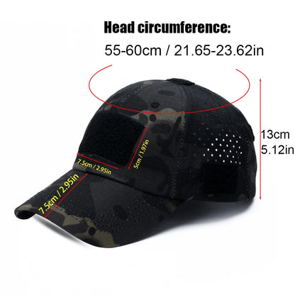 1 or 2 Pack Men's Camouflage Outdoor Baseball Caps