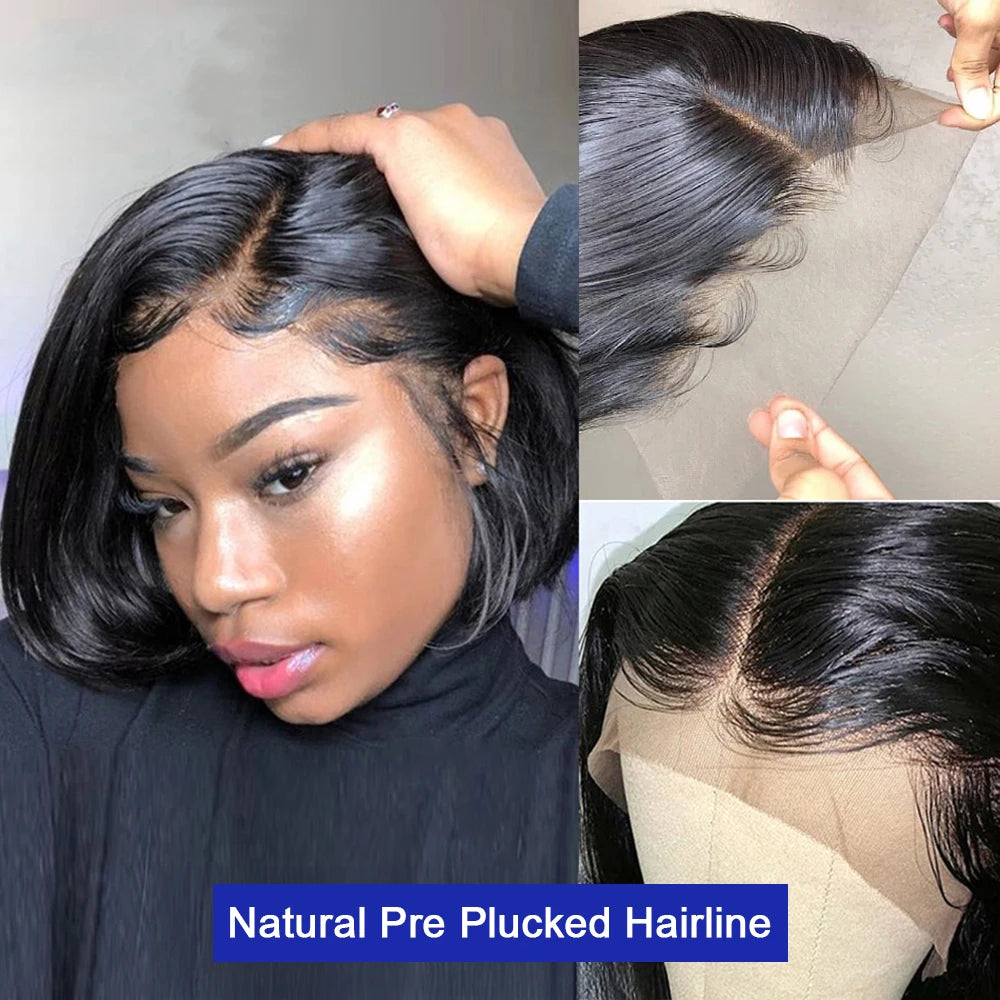 Brazilian Bone Straight Bob HD Lace Wig