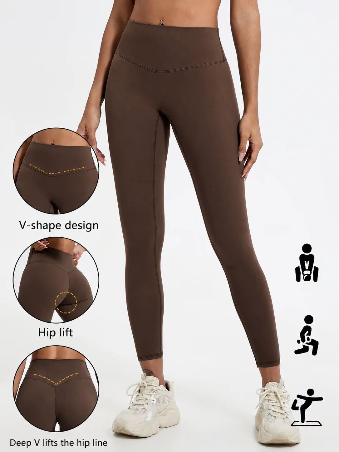 Hearuisavy Women's High Waist Soft Butt Lift Yoga Leggings
