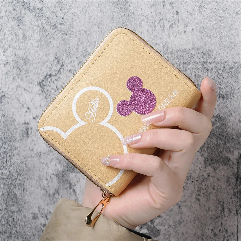Women's Cute Cartoon Mini Zipper Wallet