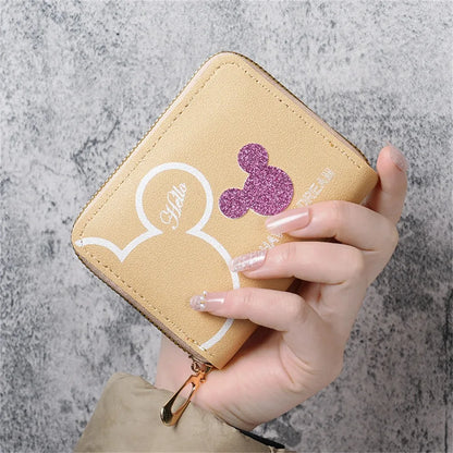 Women's Cute Cartoon Mini Zipper Wallet
