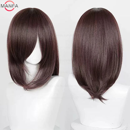 40cm Heat Resistant Anime Cosplay Wig with Bangs